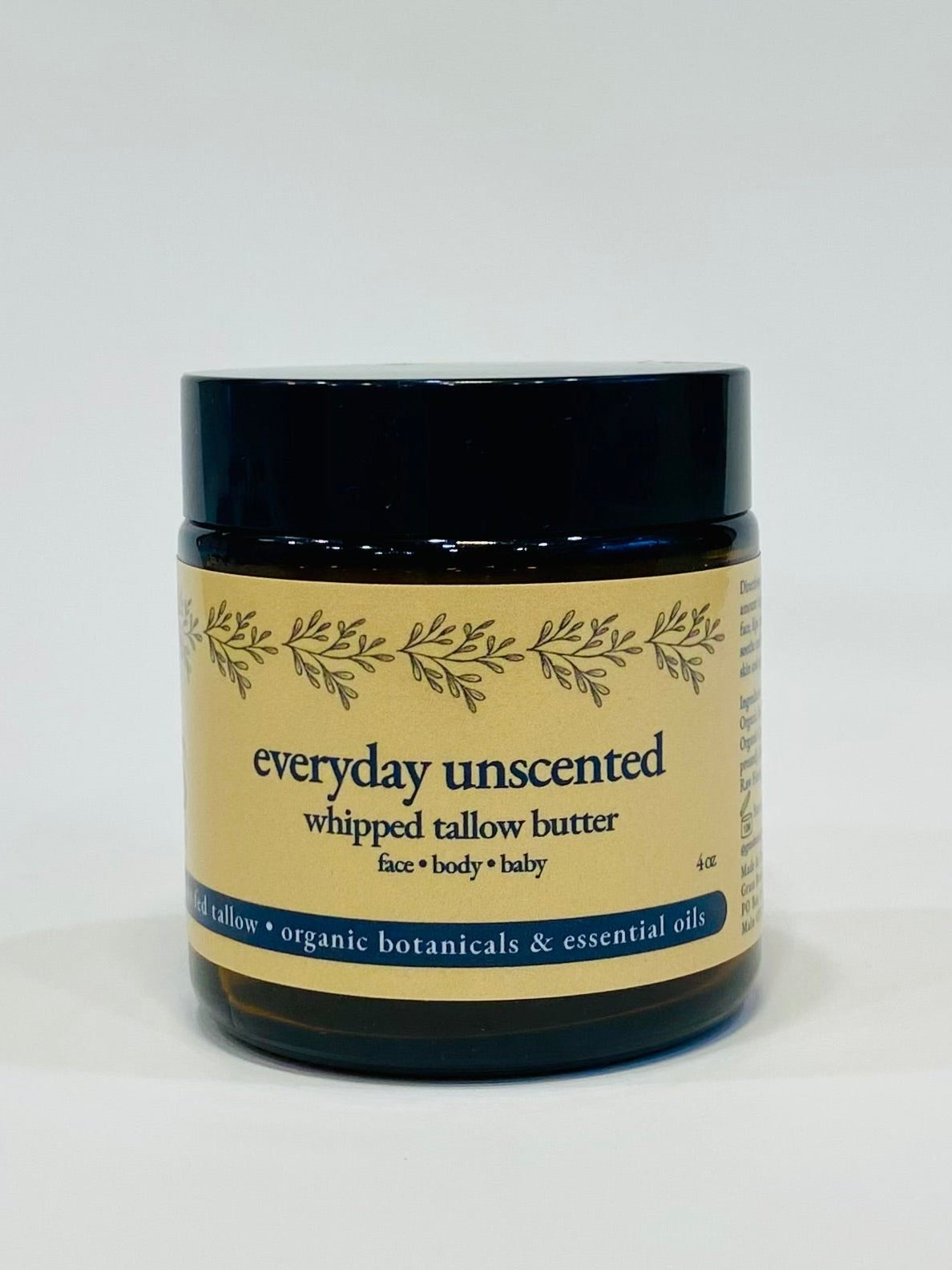 Everyday Unscented Whipped Tallow Butter